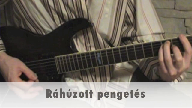 Ráhúzott pengetés